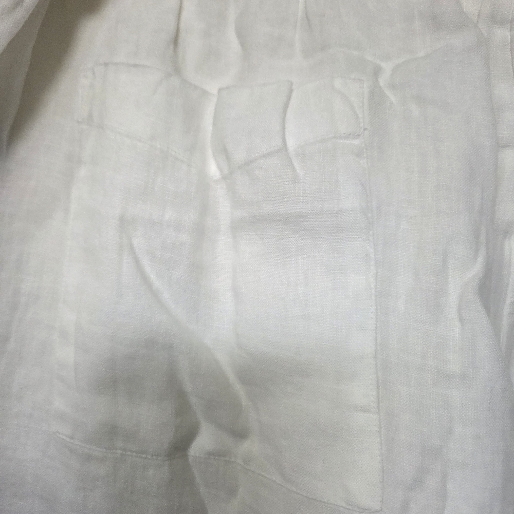 J. Crew White Women's 100% Linen Pants Resortwear Vacay Travel Summer XXL NWT - Picture 6 of 9